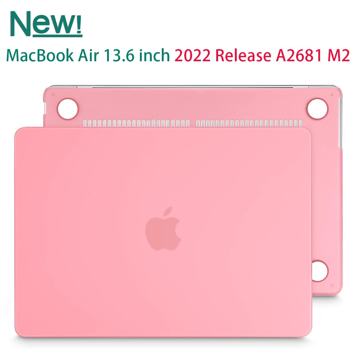 Suitable for 2023 2022 MacBook Air 13 inch case M2 Model A2681 Hard Shell Case Keyboard Cover Pink
