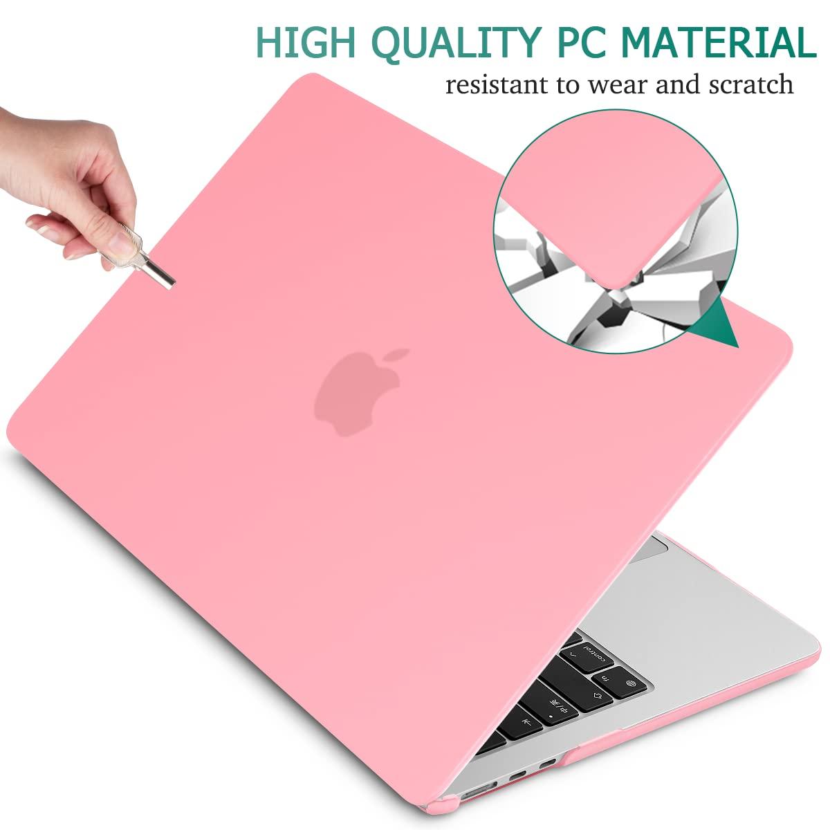 Suitable for 2023 2022 MacBook Air 13 inch case M2 Model A2681 Hard Shell Case Keyboard Cover Pink