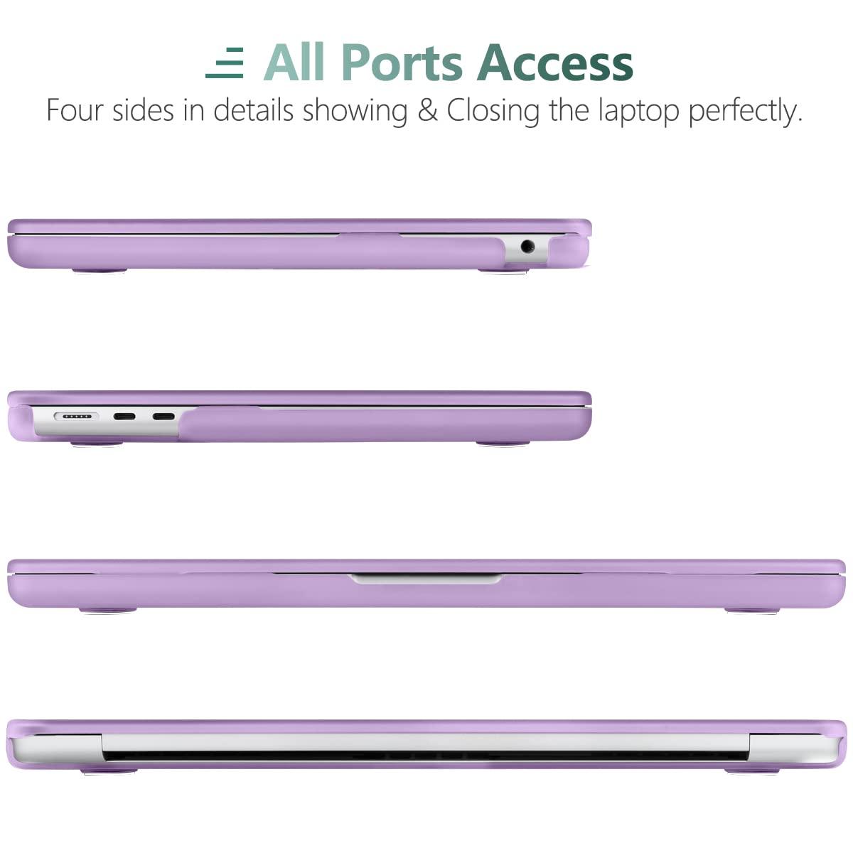 Suitable for 2023 2022 MacBook Air 13 inch case M2 Model A2681 Hard Shell Case Keyboard Cover Purple