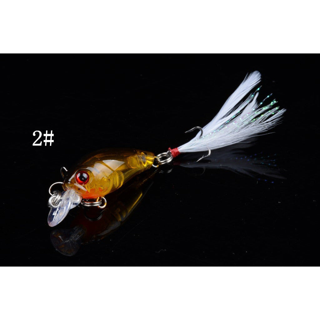 5x 4.5cm Popper Crank Bait Fishing Lure Lures Surface Tackle Saltwater