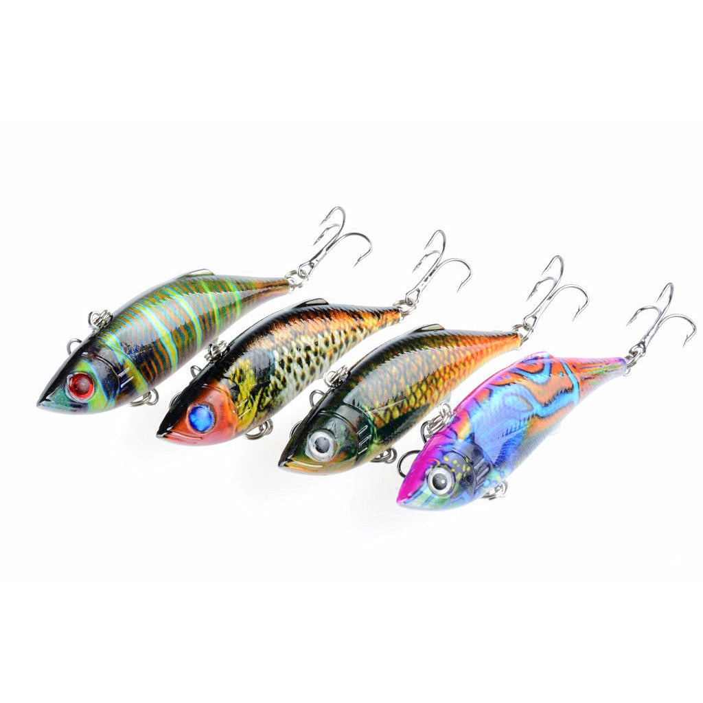 4x 8cm Vib Bait Fishing Lure Lures Hook Tackle Saltwater