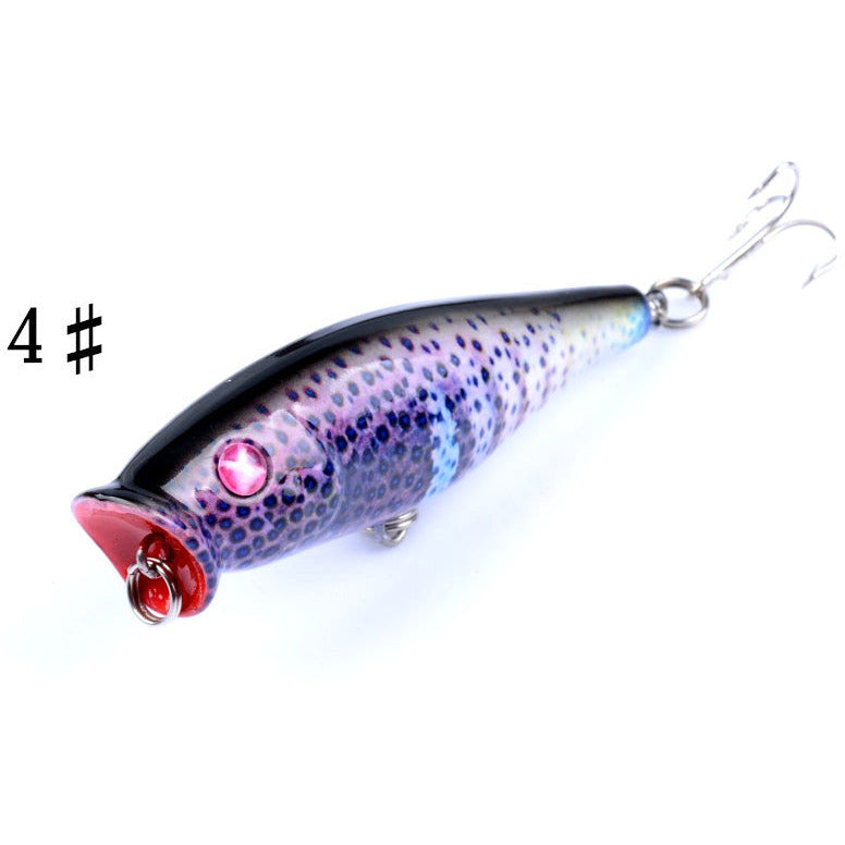 5X 7.5cm Popper Poppers Fishing Lure Lures Surface Tackle Fresh Saltwater