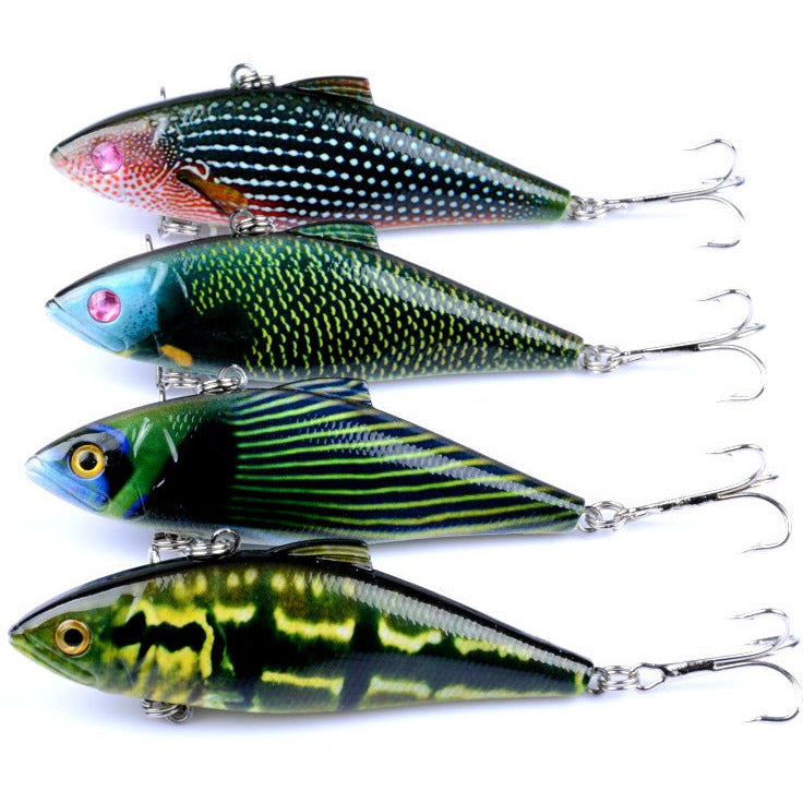4x 8.5cm Vib Bait Fishing Lure Lures Hook Tackle Saltwater