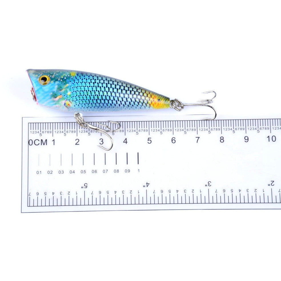 6X 6cm Popper Poppers Fishing Lure Lures Surface Tackle Fresh Saltwater