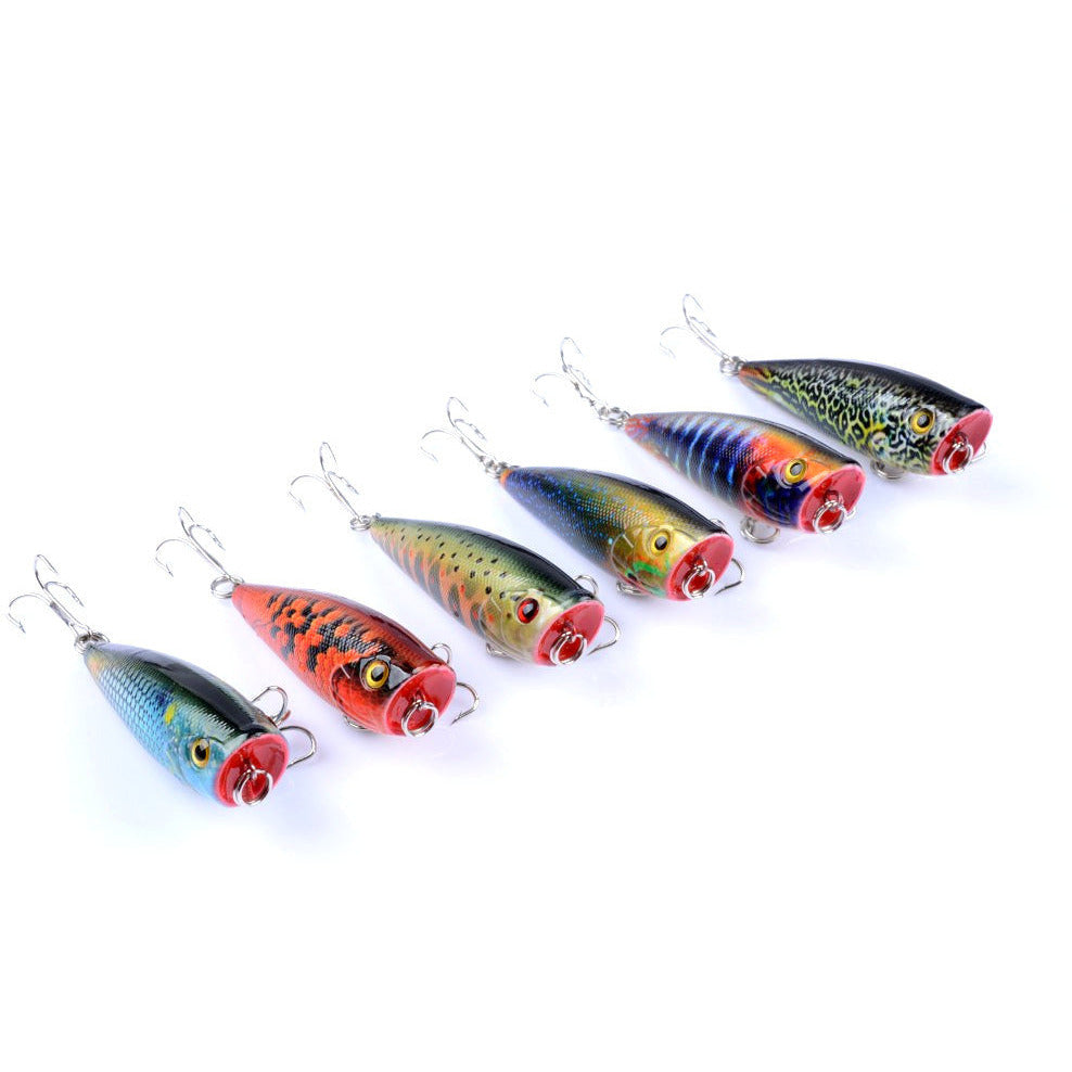 6X 6cm Popper Poppers Fishing Lure Lures Surface Tackle Fresh Saltwater