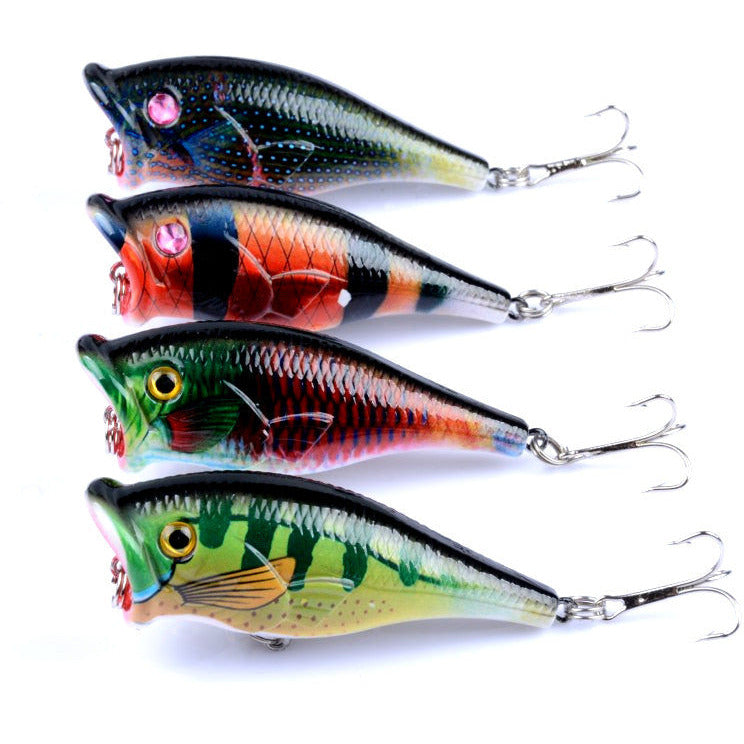 4X 6.5cm Popper Poppers Fishing Lure Lures Surface Tackle Fresh Saltwater