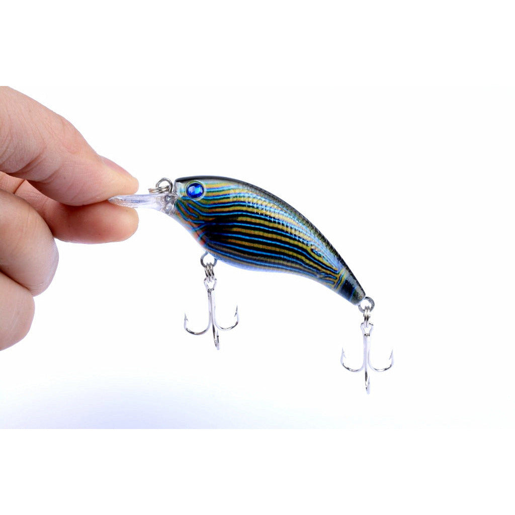 4x 7.5cm Popper Crank Bait Fishing Lure Lures Surface Tackle Saltwater