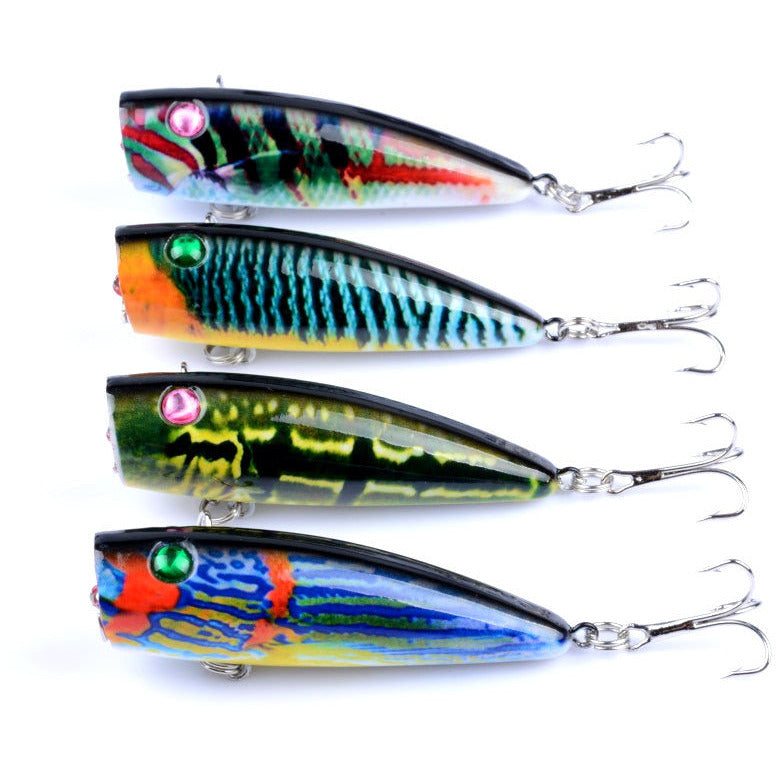 4X 6.8cm Popper Poppers Fishing Lure Lures Surface Tackle Saltwater