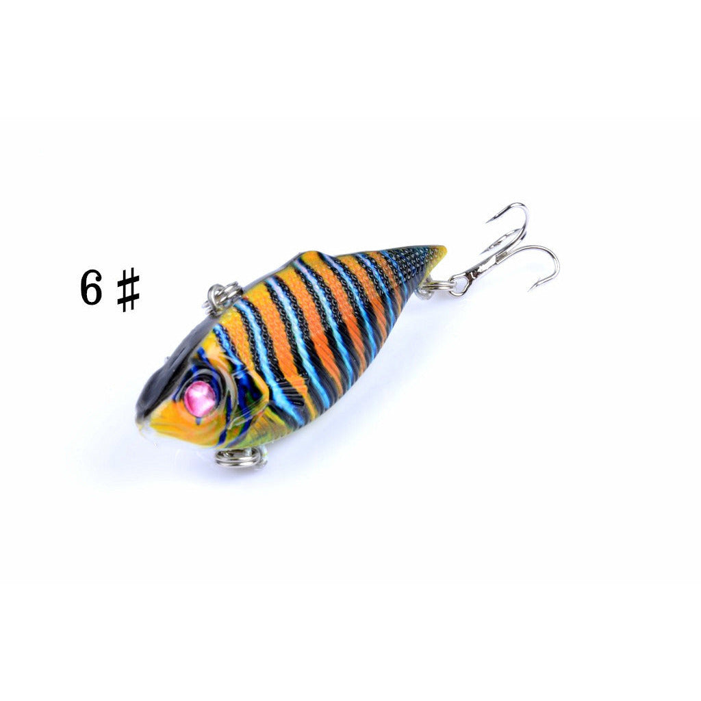 6x 6.5cm Vib Bait Fishing Lure Lures Hook Tackle Saltwater