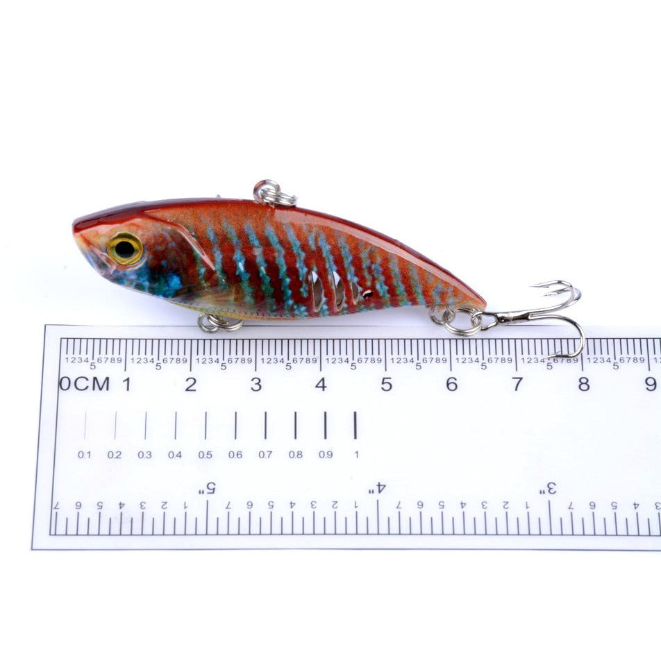 6x 6.5cm Vib Bait Fishing Lure Lures Hook Tackle Saltwater