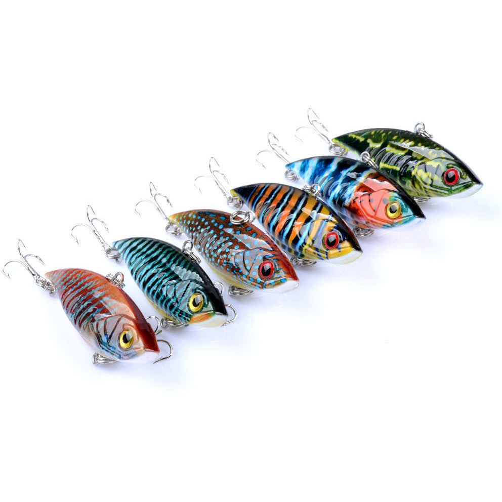 6x 6.5cm Vib Bait Fishing Lure Lures Hook Tackle Saltwater