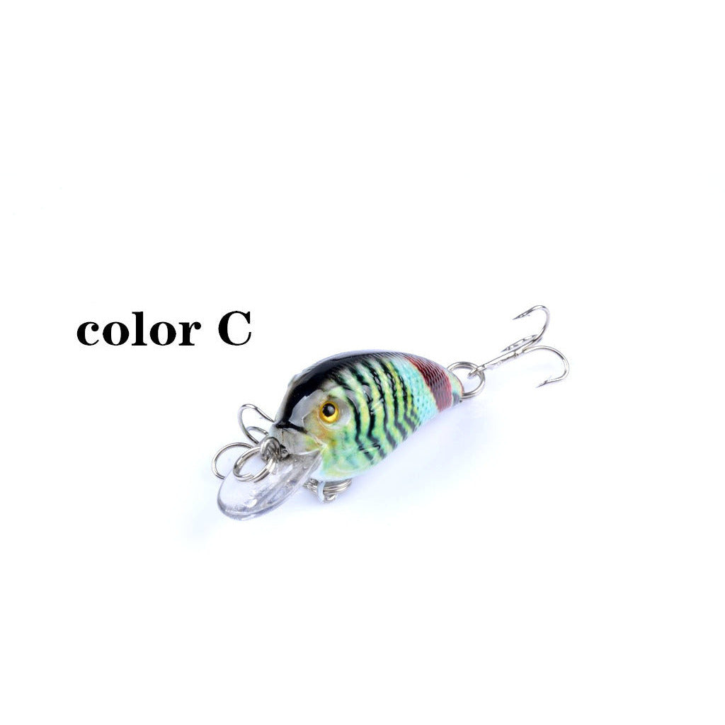 5x 4.5cm Popper Crank Bait Fishing Lure Lures Surface Tackle Saltwater