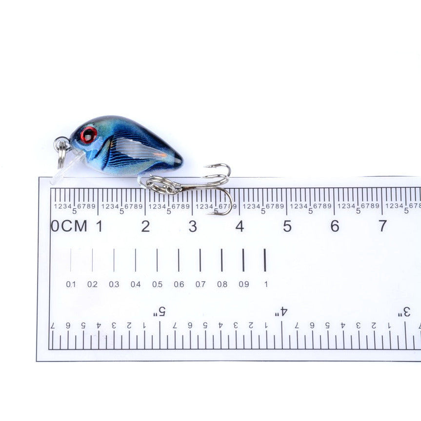 6x 3cm Popper Crank Bait Fishing Lure Lures Surface Tackle Saltwater