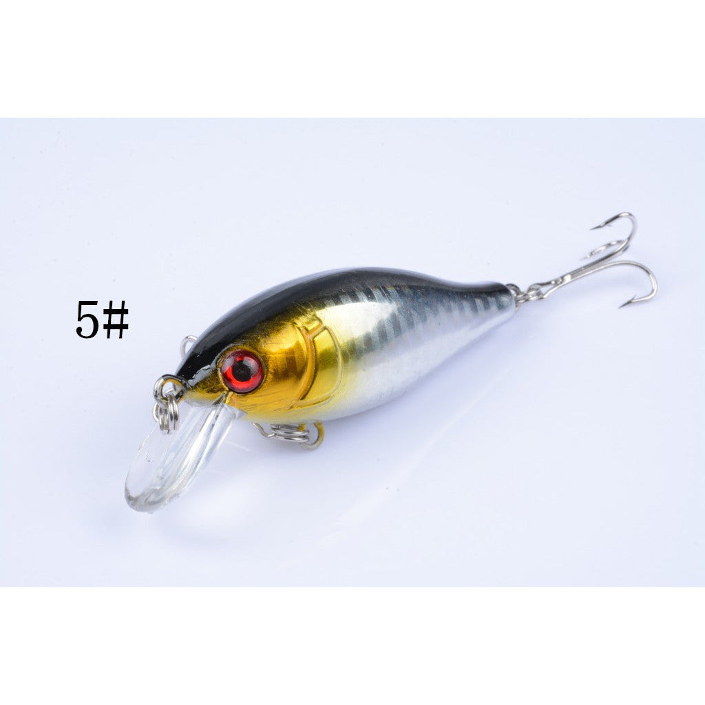 5x 7.5cm Popper Crank Bait Fishing Lure Lures Surface Tackle Saltwater
