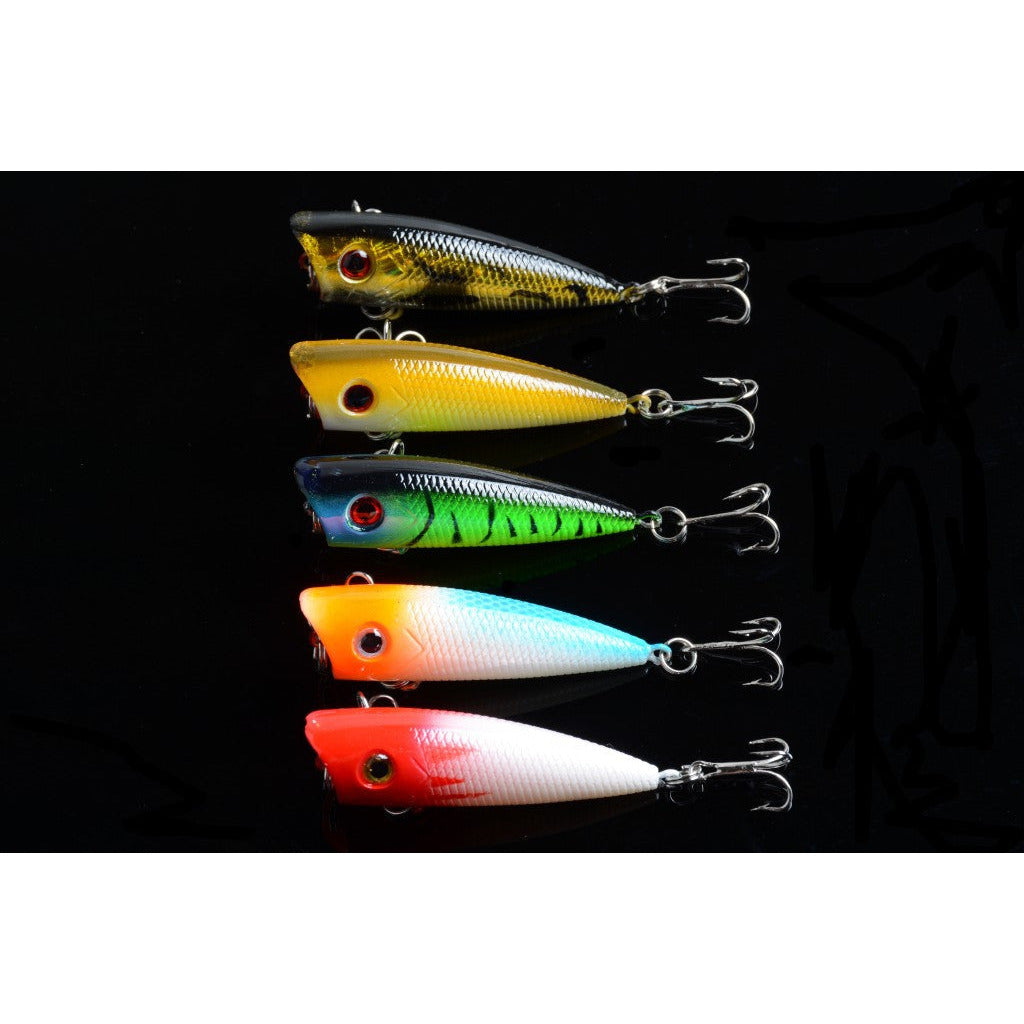 5X 6cm Popper Poppers Fishing Lure Lures Surface Tackle Fresh Saltwater