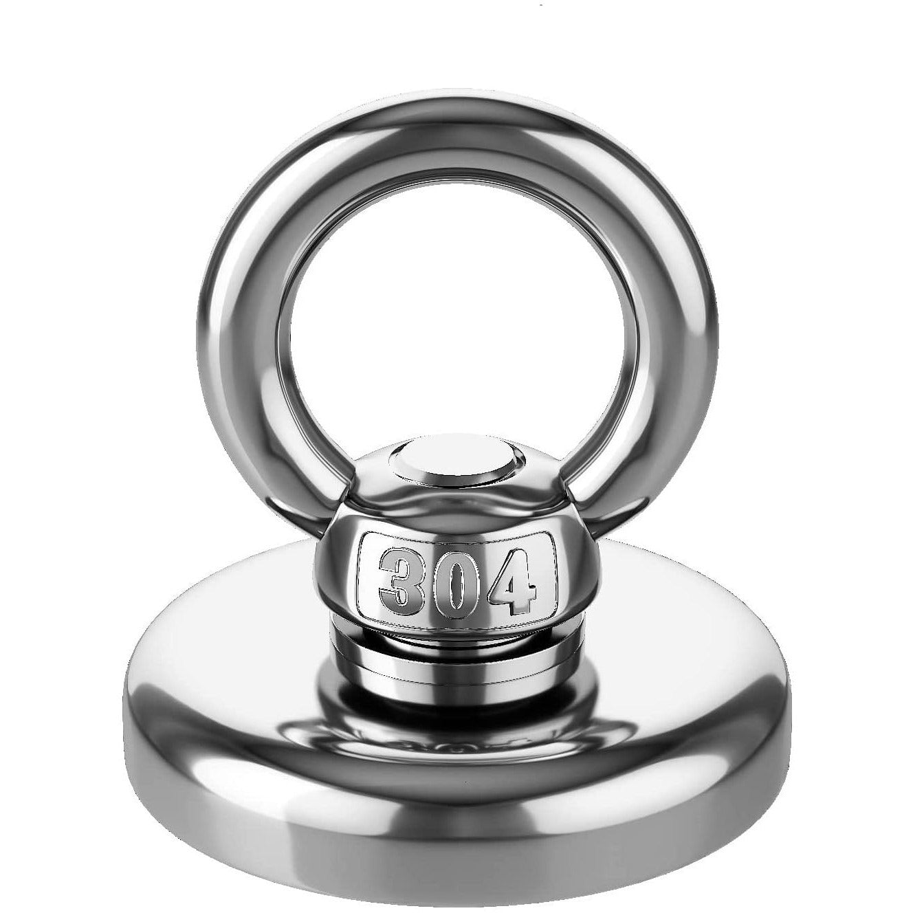 Salvage 60KG Recovery Magnet Hook Countersunk Hole Eyebolt Treasure Hunting Fishing