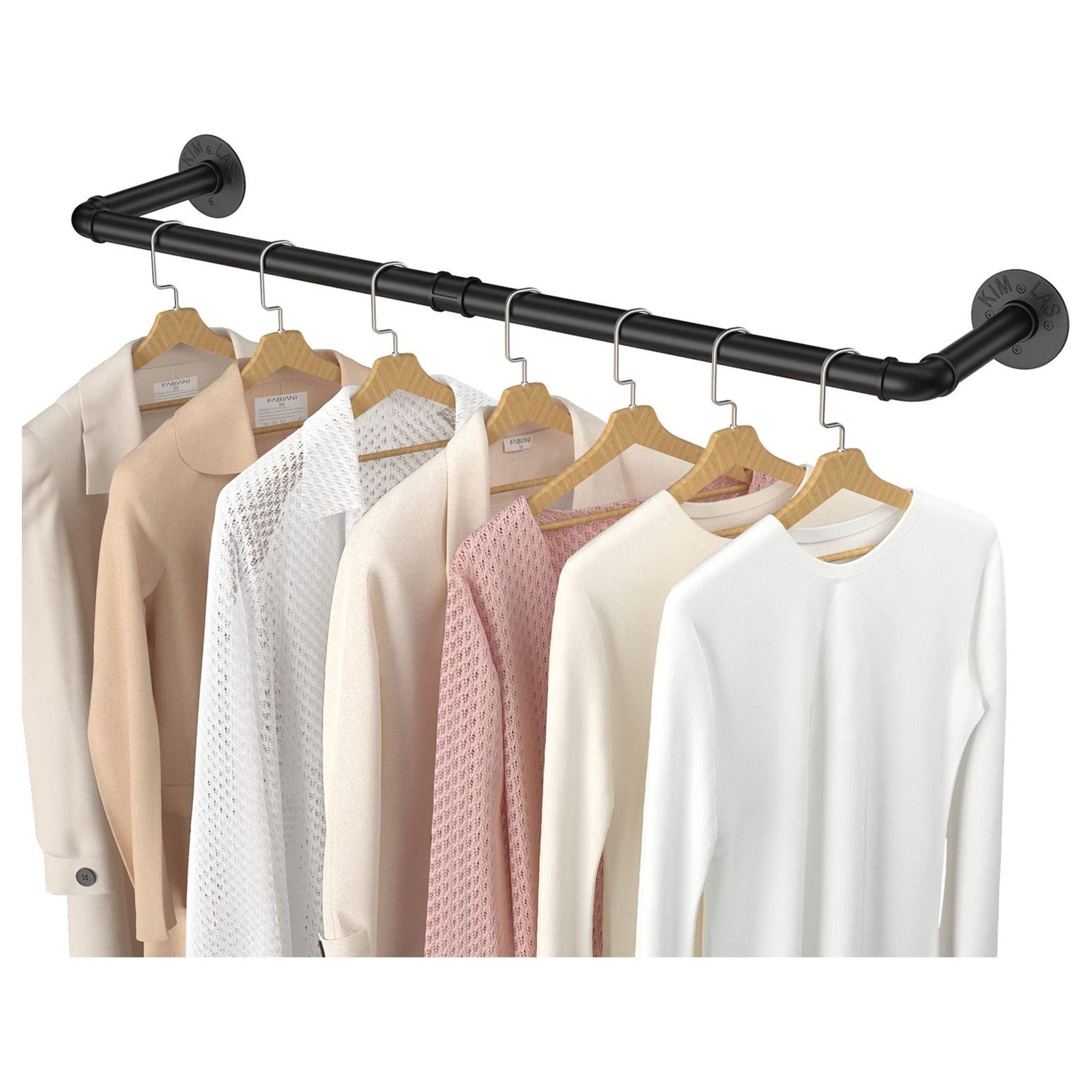 97cm Clothing Racks for Hanging Clothes Garment Rack Industrial Pipe clothes Rack Drying Rack