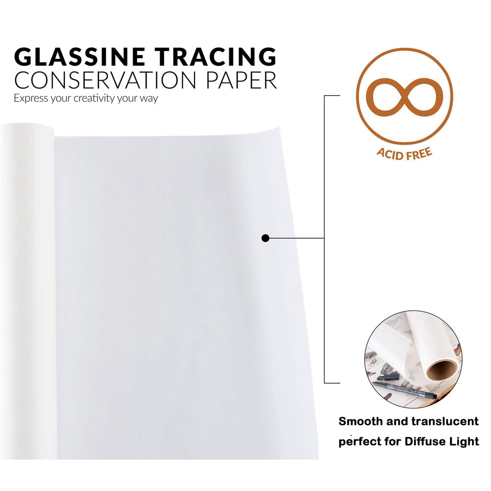 70m 88cm Wide Glassine Tracing Paper Light Diffusion Translucent Photography