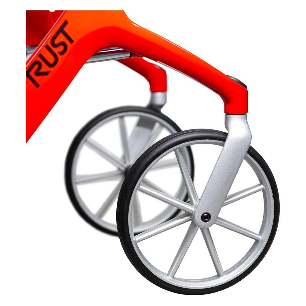 Let's Fly Mobility Rollator Wheelie Walker - Red