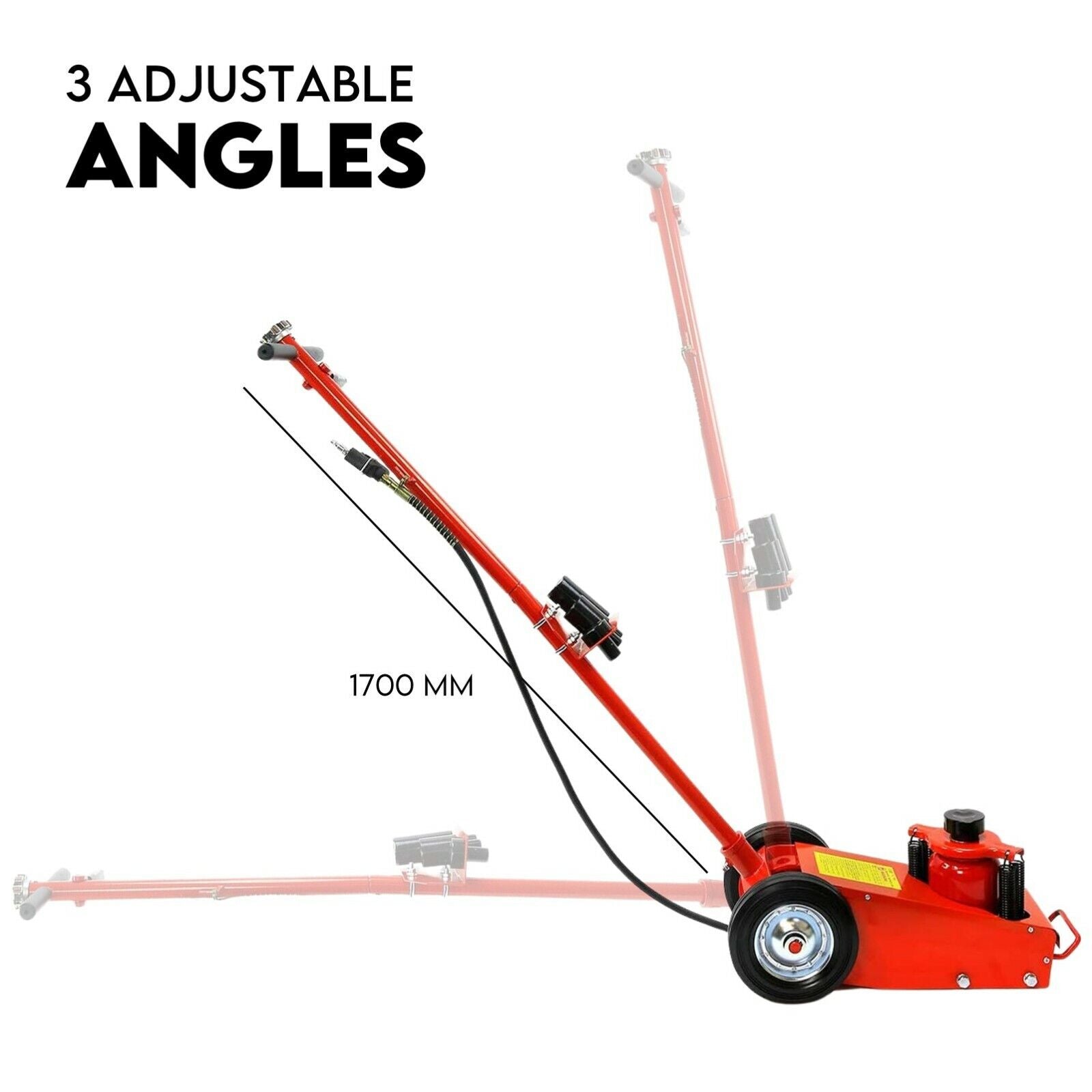 Low Profile 22 Ton Air Hydraulic Trolley Jack Floor Garage Truck Service Jack