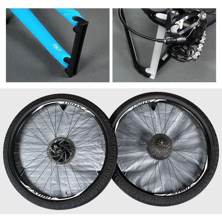 NOOYAH Bike Hard Shell Travel Case EVA Mountain MTB ebike Road Bike 700c Gravel Bike Tourer- BK002 in Black