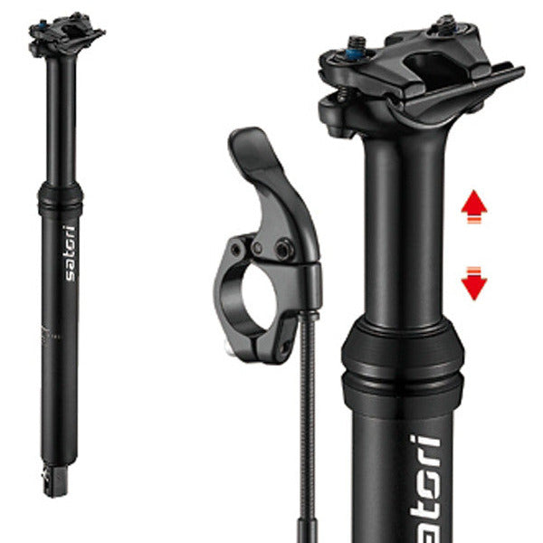 Satori Mountain Bike Height Adjustable Seatpost Internal Cable 30.9 Diameter 150mm Travel