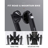 Bike Stand Foldable Portable- Rockbros Aluminum Alloy Light Weight 1.6gk Garage House Shed Bike Wheel Holder Portable