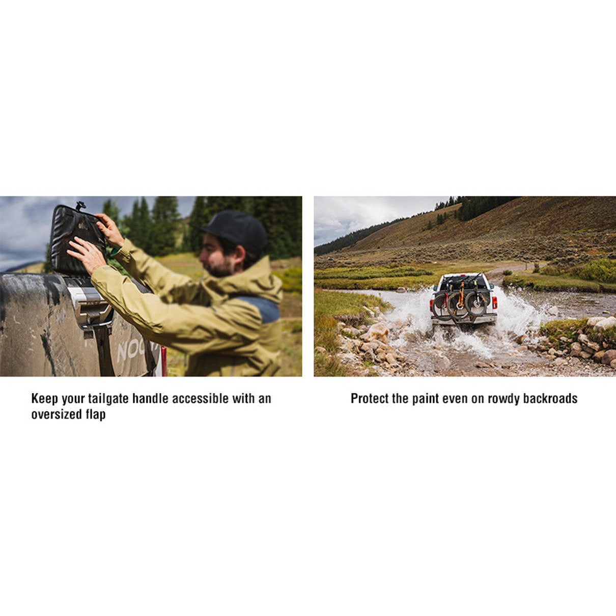 NOOYAH Bike Tailgate Protector MTB for Large UTE Truck Pad Mounted Secure- Scratch Guard PR012 RAM Raptor Silverado Titan Tundra