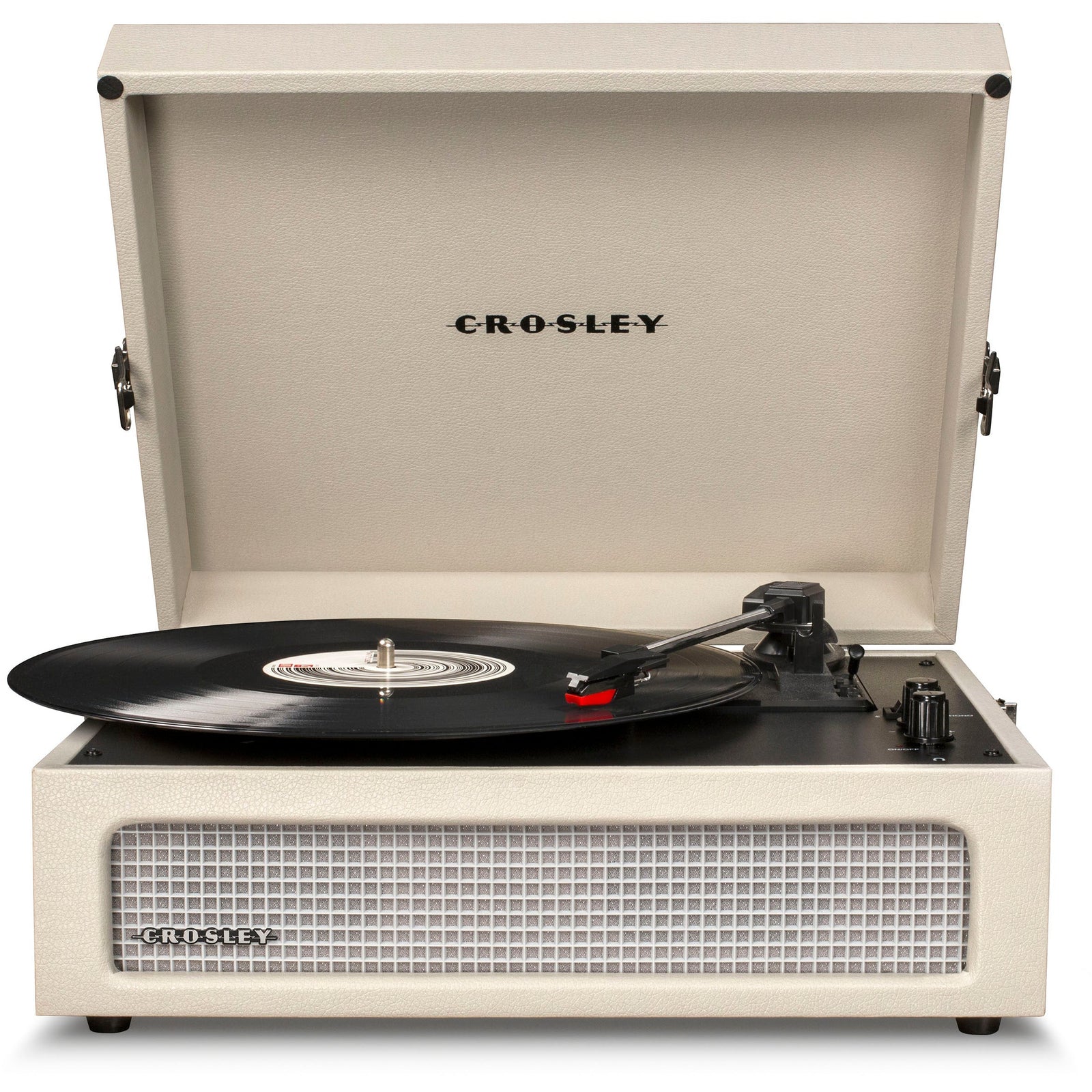 Crosley Voyager Bluetooth Portable Turntable + Crosley SOHO Stand Bundle - Dune