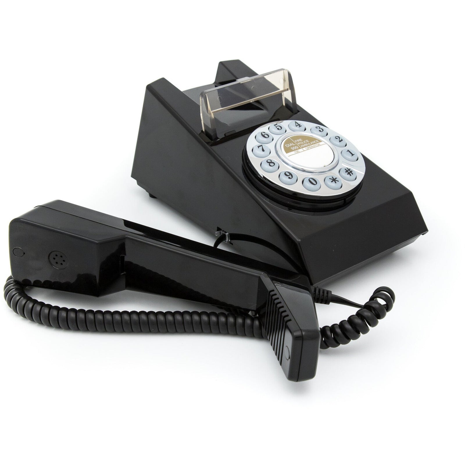 GPO Retro Trim Phone Push Button - Black