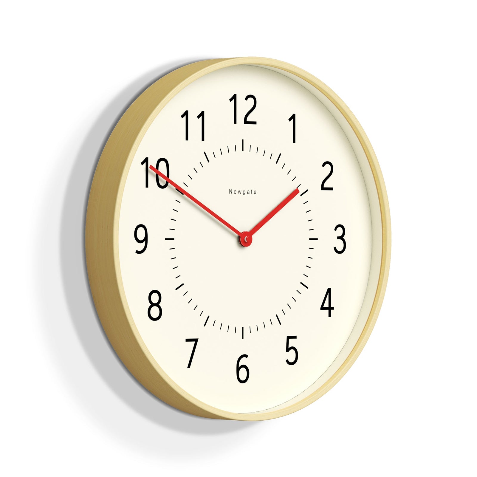 Newgate Monopoly Plywood Wall Clock With Red Hands