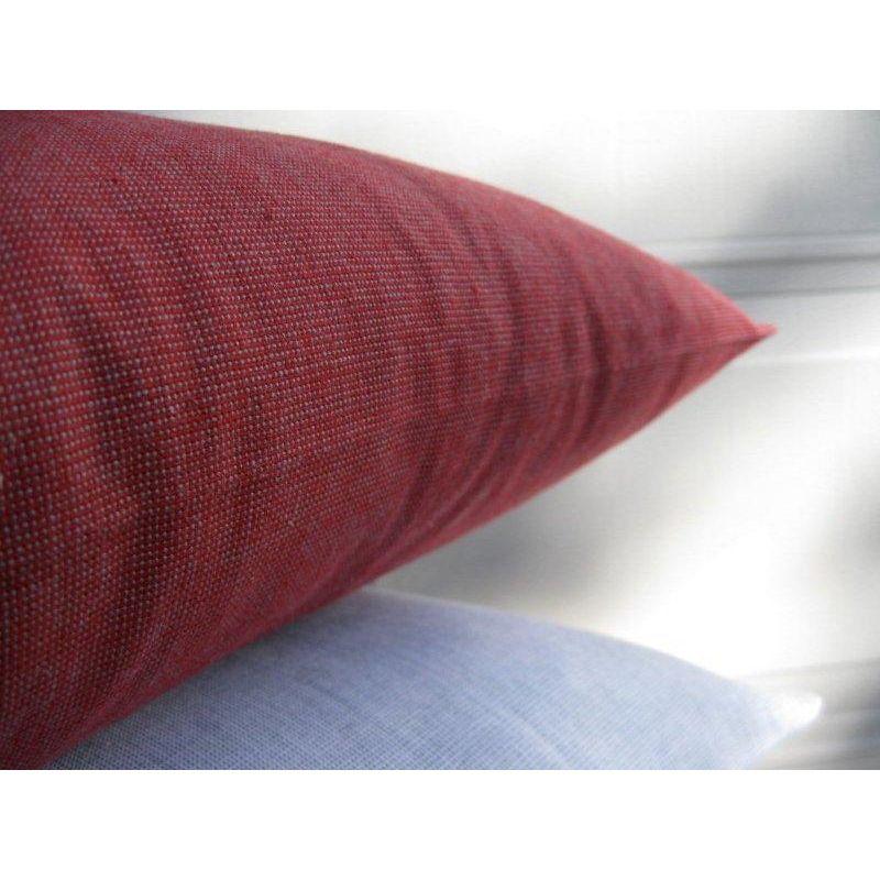 Pack of 4 Elements Deep Red Solid Base Colour Square Cushion Covers