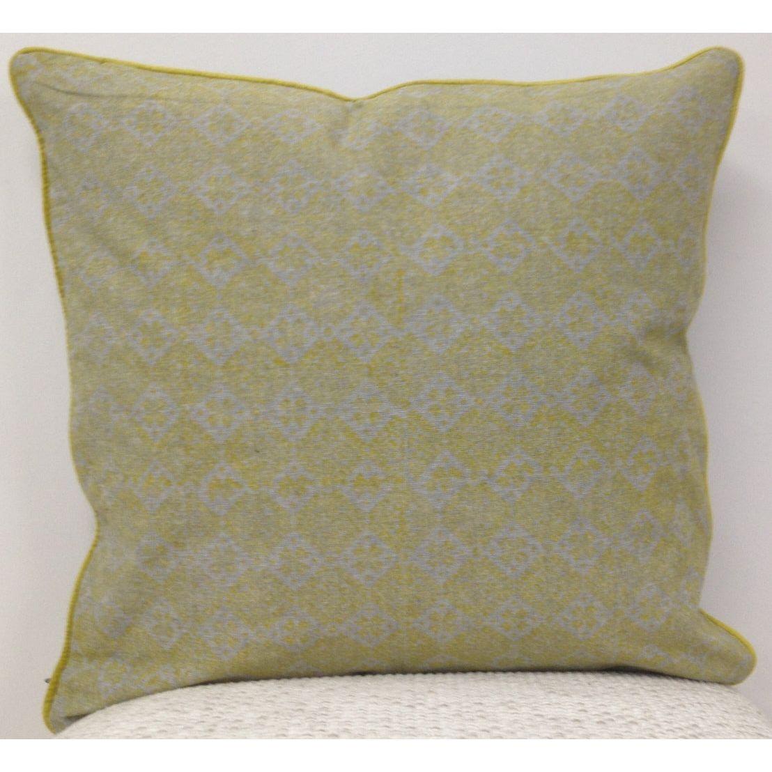 Pack of 4 Azuk Mustard Yellow & Grey 50cm x 50cm Cushion Covers