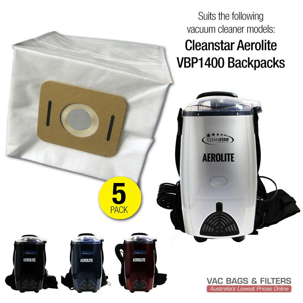 5 x Vacuum Bags for Cleanstar Aerolite VBP1400 Backpacks