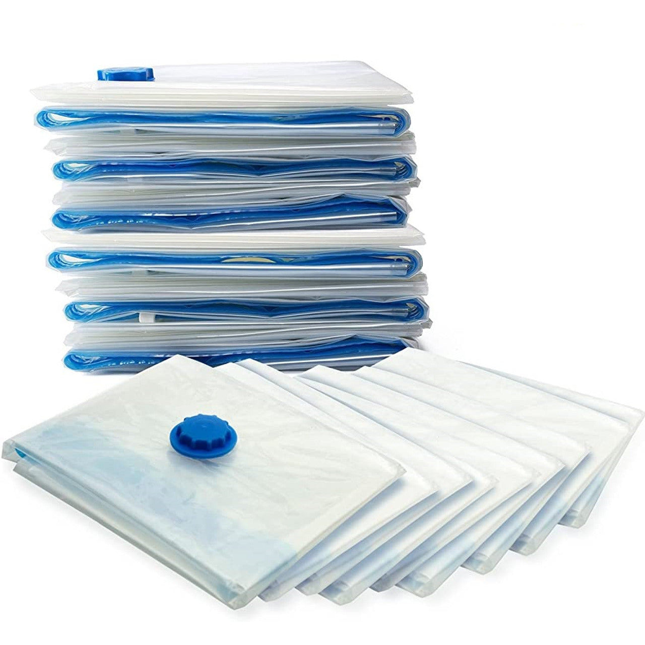 9 Pack Space Saver Vacuum Seal Storage Bag Kit, 2 Large, 5 Medium & 2 Small
