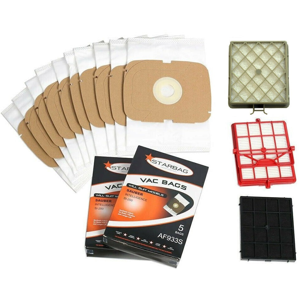 Bag and filter kit for Sauber Intelligence, Excellence & Classic vacuum cleaners
