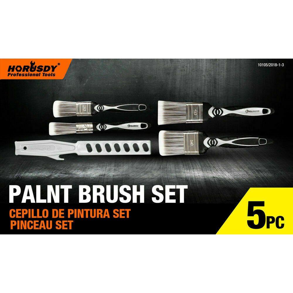 5Pc Paint Brushes Set Artist Acrylic Staining Home Garden Painting Handy Tool