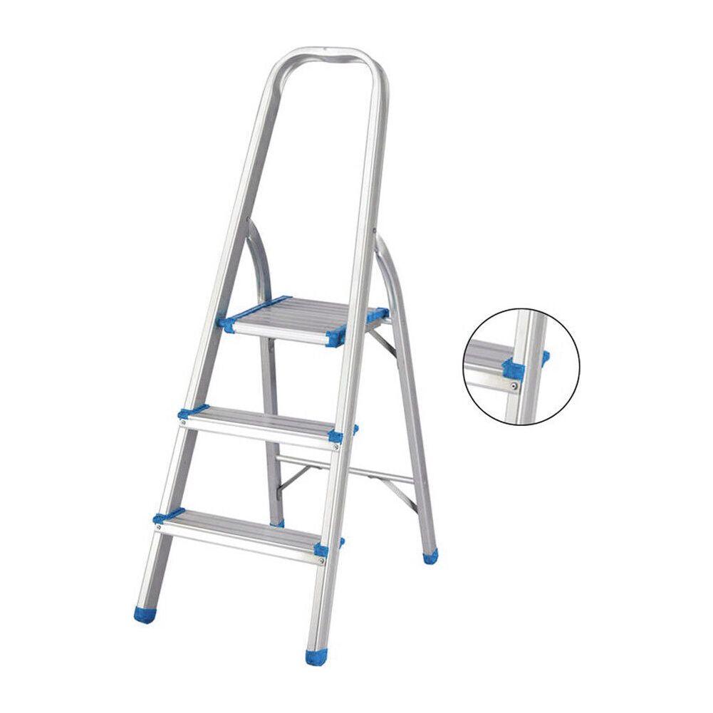 3-Step Ladder Multi Purpose Foldable Folding Aluminium Home Office Shop