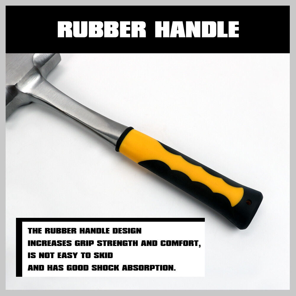 2LB/3LB Steel Hammer Double Octagonal Heavy Duty Solid Forged Rubber Grip Handle