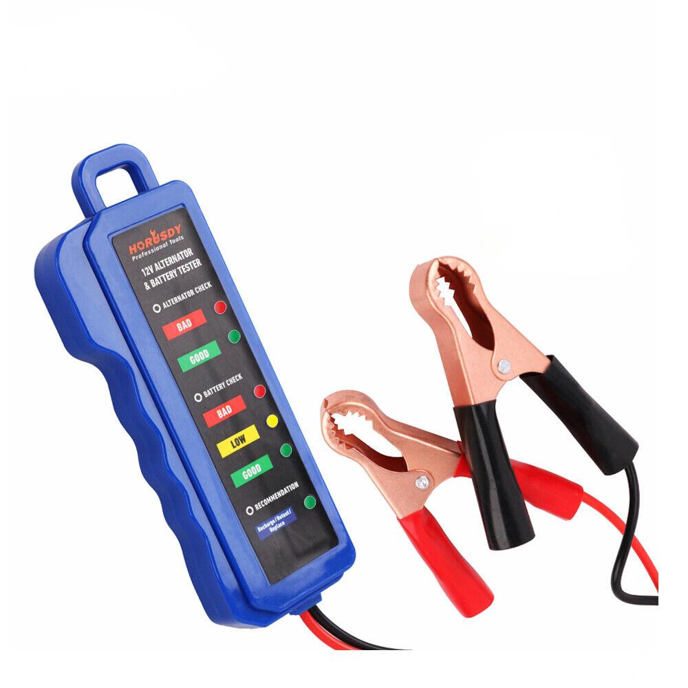 Digital 12V Alternator Battery Tester Car Load Tester Automotive Voltage Check