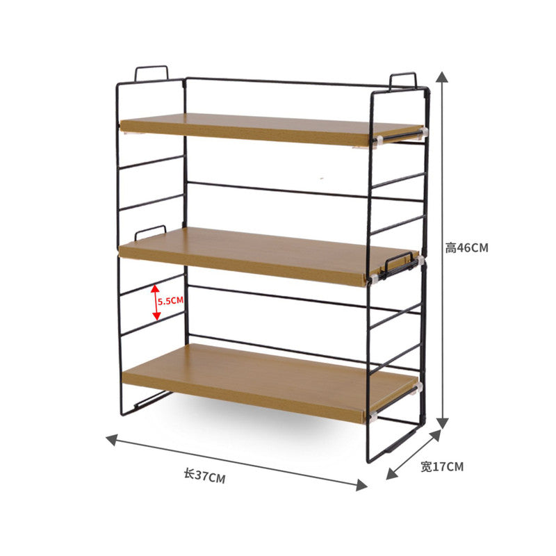 Desktop Storage Rack Bookshelf Office