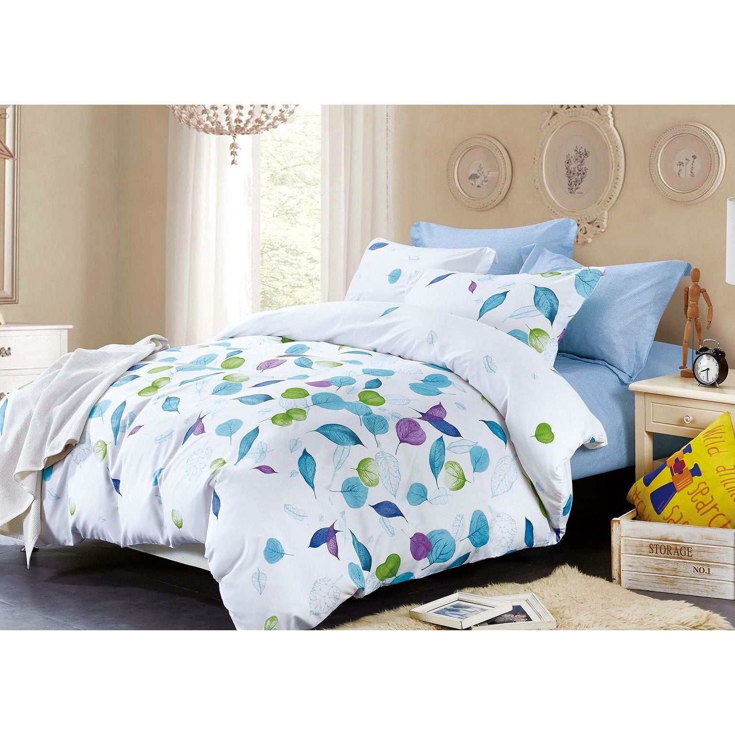 Leaves Queen Size Duvet Doona Quilt Cover Set