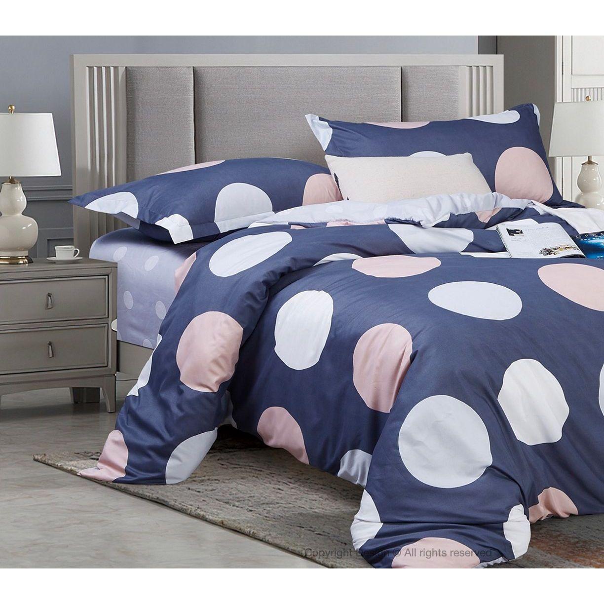 Circles Super King Size Quilt/Doona/Duvet Cover Set