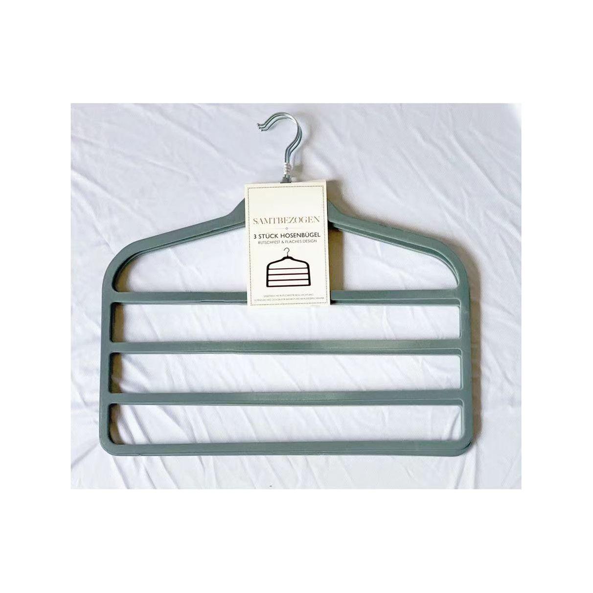 3pcs Velvet Clothes Hangers Grey