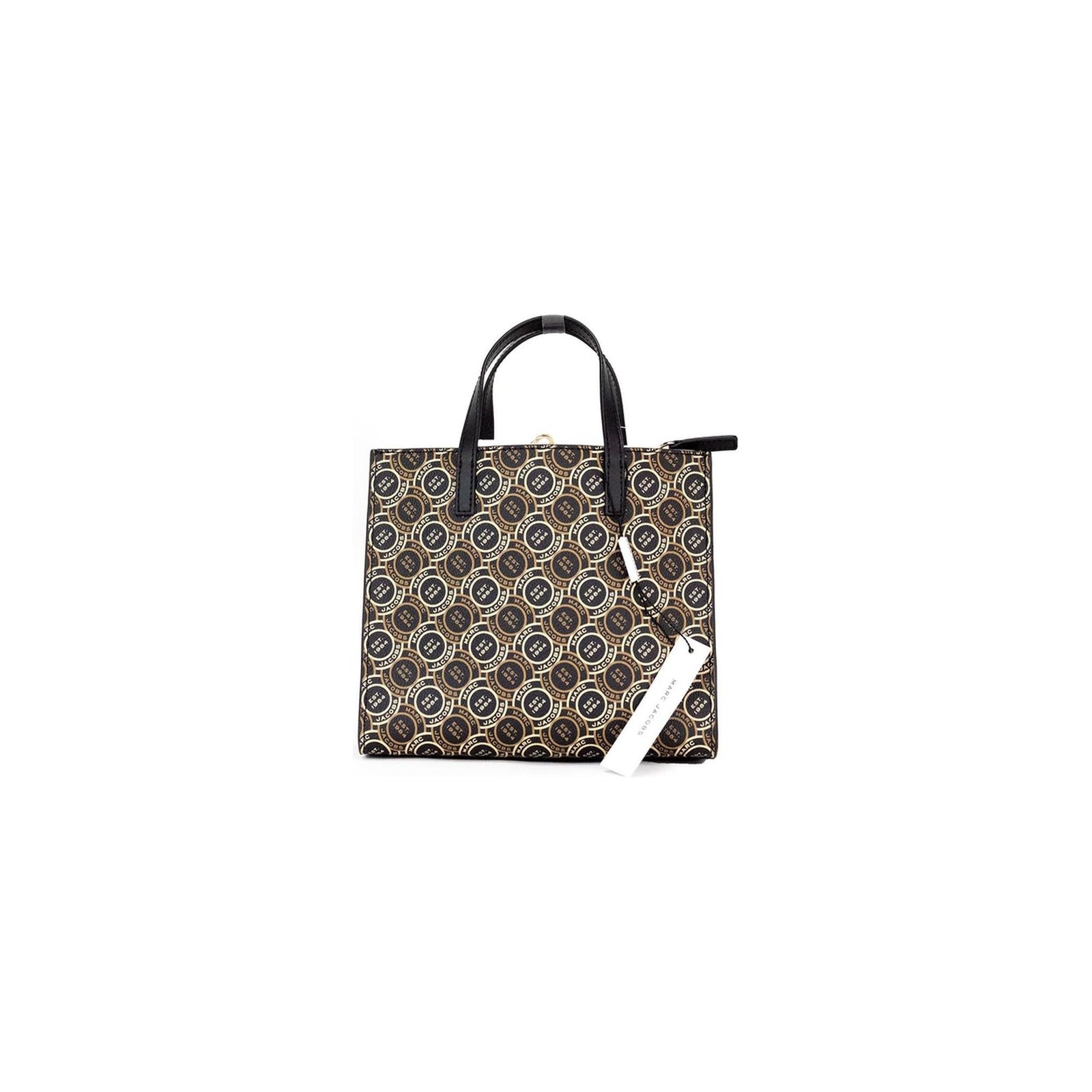 Marc Jacobs Grind Mini Signet Tote Bag in Black Multi One Size Women