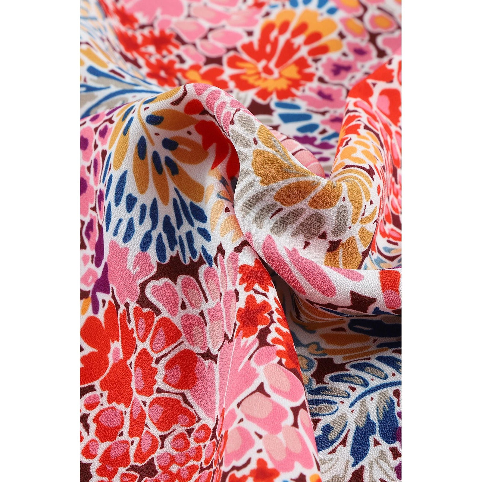 Azura Exchange Gorgeous Floral V-Neck Blouse - XL