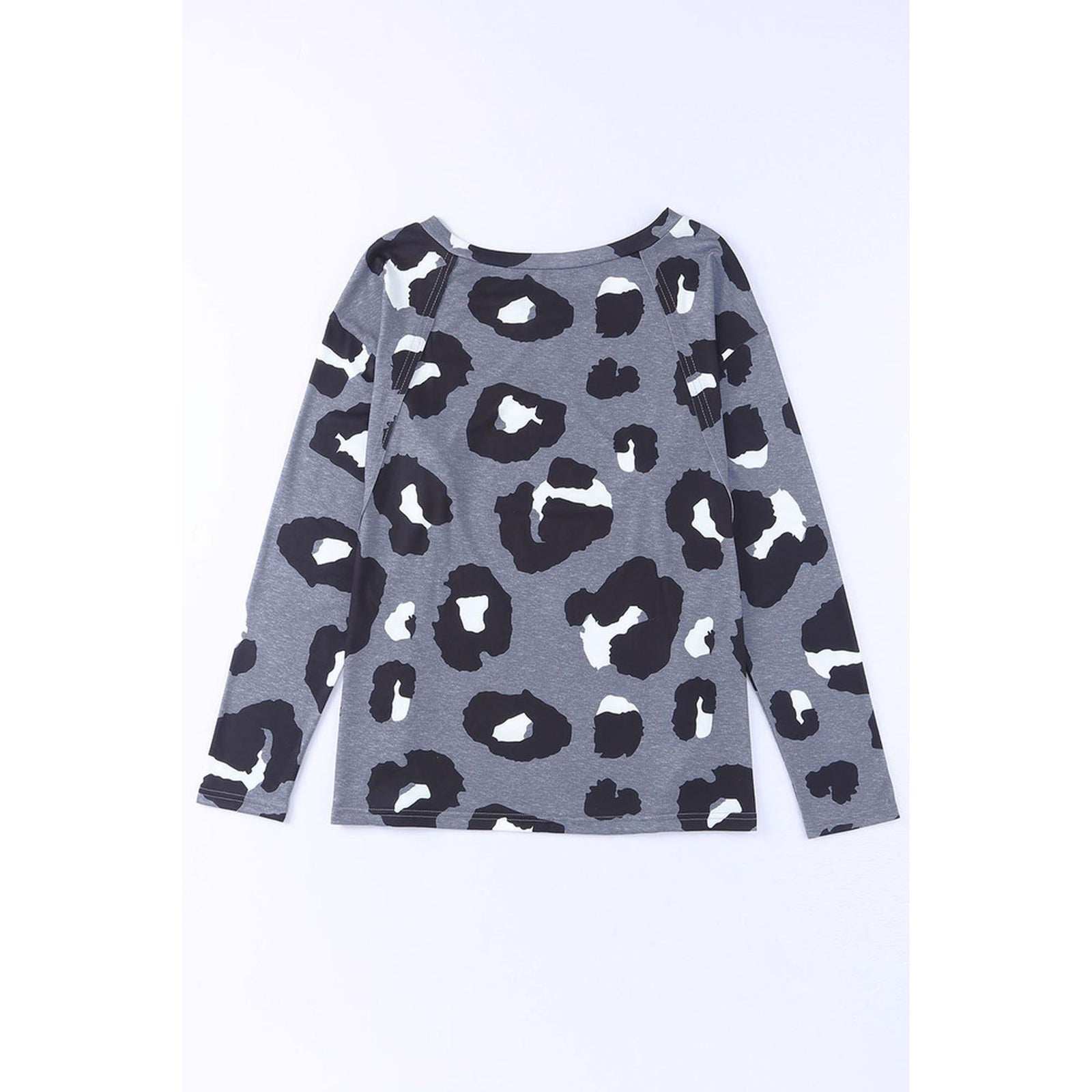 Azura Exchange Leopard Print Long Sleeve Loose Top - L