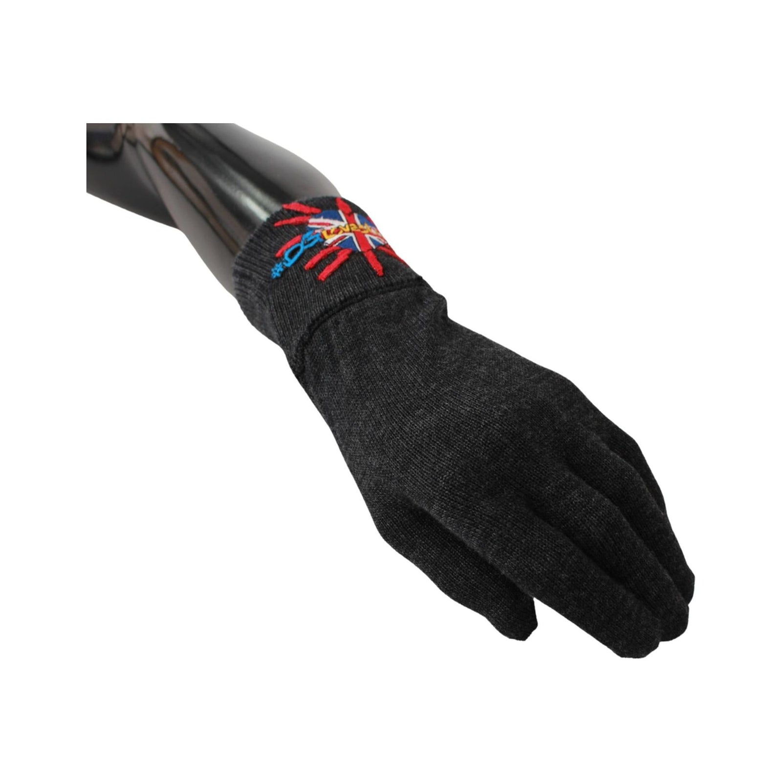 100% Authentic Dolce & Gabbana Unisex Gray Wool Gloves One Size Men