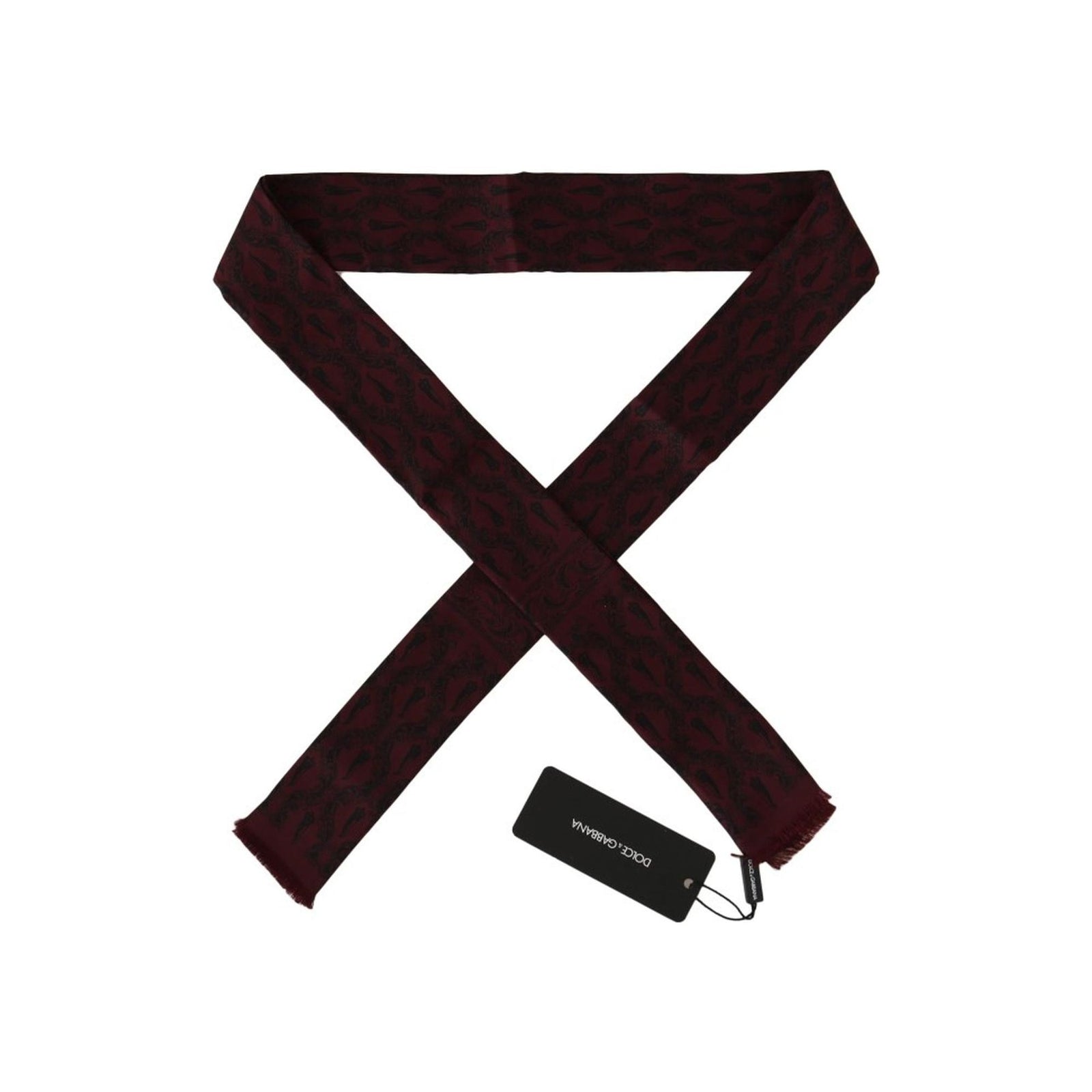 100% Silk Dolce & Gabbana Tie Scarf Wrap One Size Men