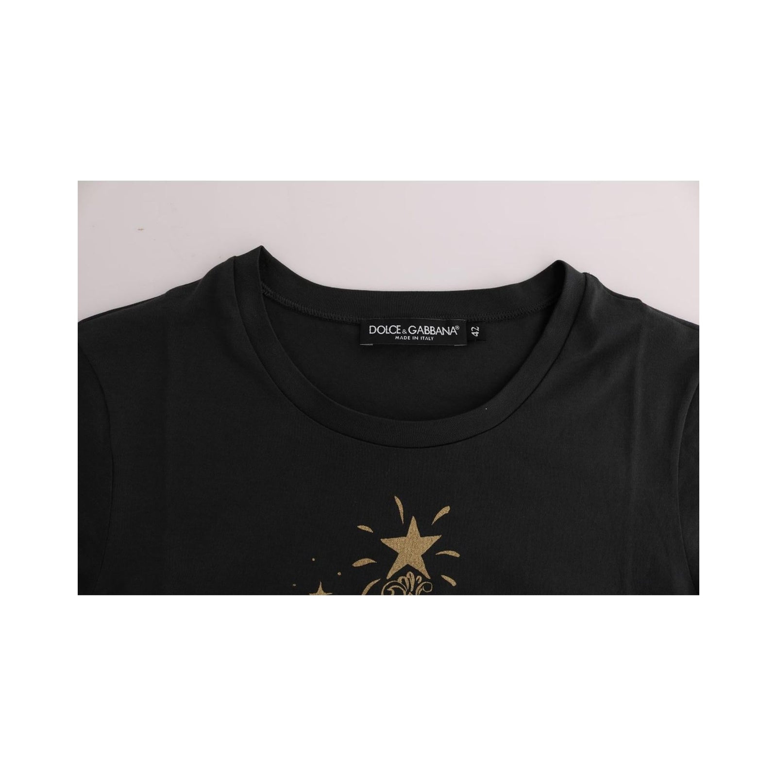 2021 Dolce & Gabbana Short Sleeve T-Shirt with 2017 Print Design 42 IT Women